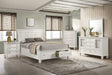 Sandy Beach White Storage Sleigh Bedroom Set - Ella Furniture