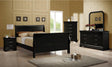 Louis Philippe Cappuccino Panel Sleigh Bedroom Set - Ella Furniture