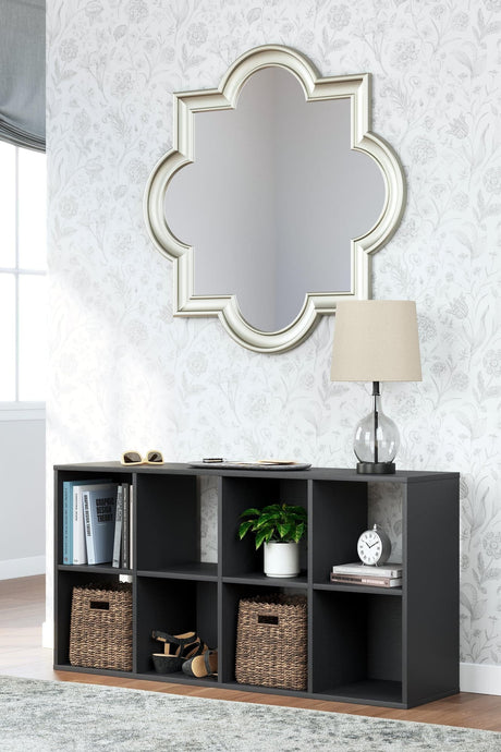 Langdrew Black Eight Cube Organizer - Ella Furniture