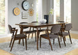 Malone Dark Walnut Rectangular Dining Room Set - Ella Furniture