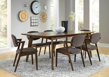 Malone Dark Walnut Rectangular Dining Room Set - Ella Furniture