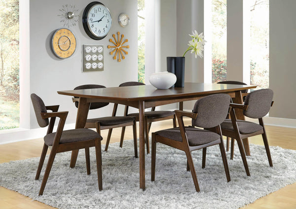 Malone Dark Walnut Rectangular Dining Room Set - Ella Furniture