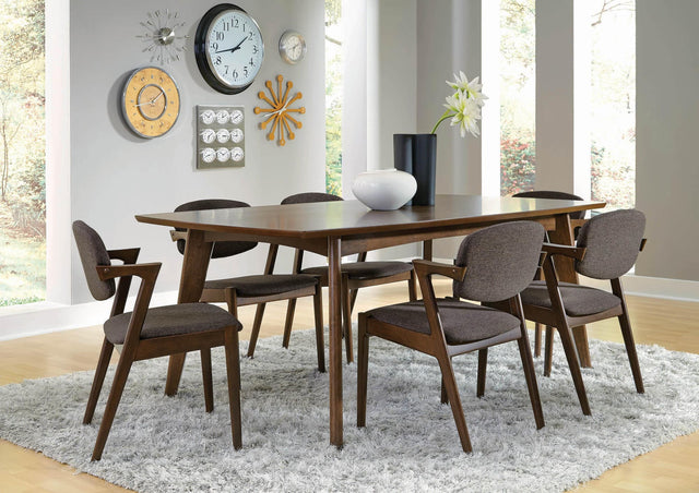 Malone Dark Walnut Rectangular Dining Room Set - Ella Furniture