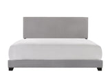 Erin Gray Fabric Wood King Upholstered Bed - Ella Furniture