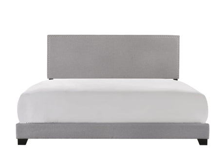 Erin Gray Fabric Wood King Upholstered Bed - Ella Furniture