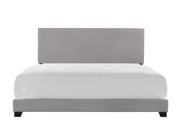 Erin Gray Fabric Wood King Upholstered Bed - Ella Furniture