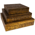 Keldy Antique Brass Finish Box (Set Of 3) - Ella Furniture