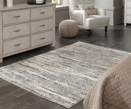 Gizela Ivory/beige/gray 7'10" X 10' Rug - Ella Furniture