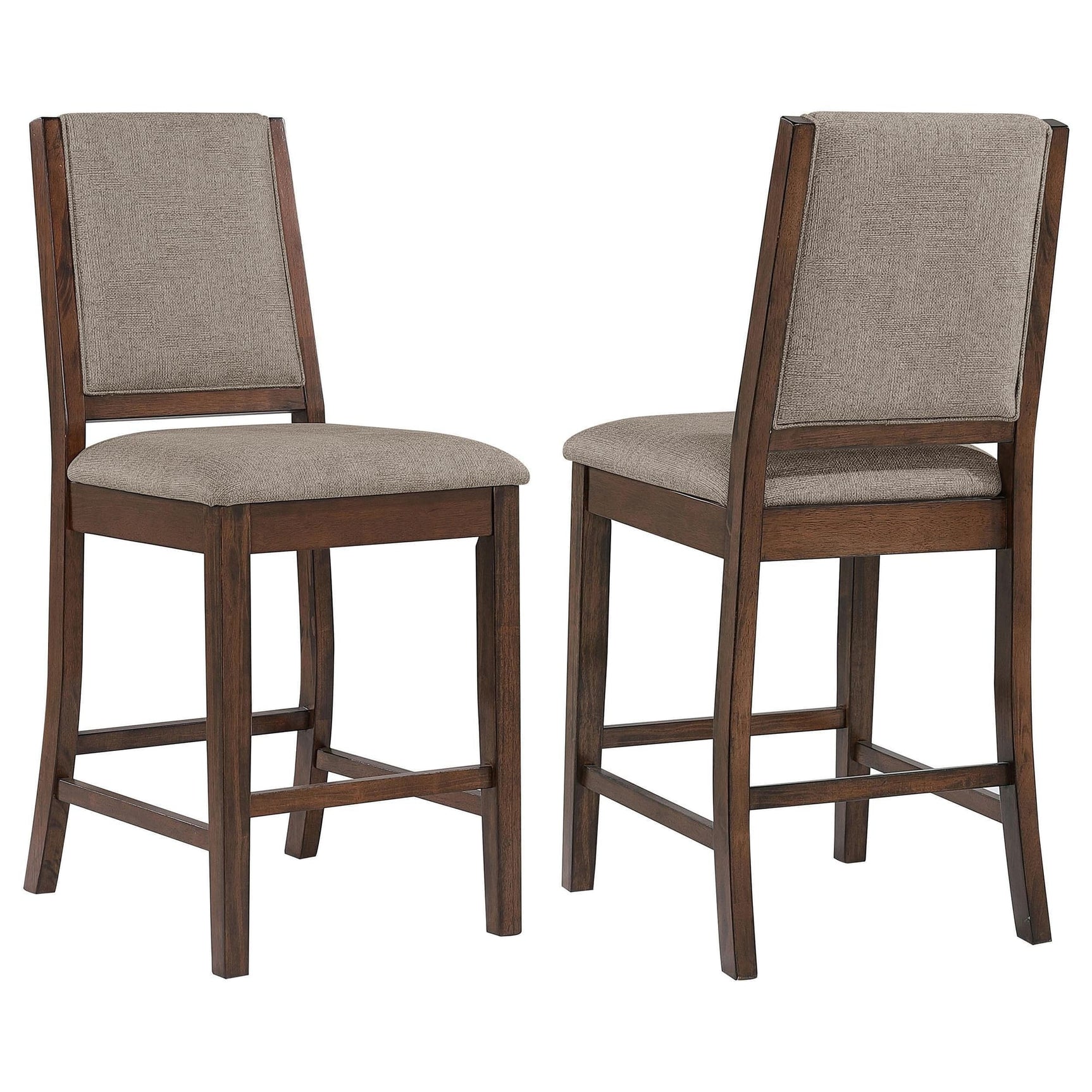 Patterson Upholstered Counter Chair Mango Oak (Set of 2) 108889 - Ella Furniture