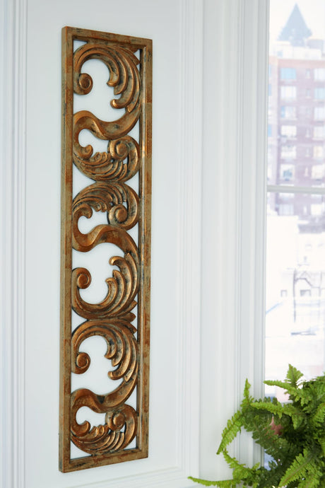 Candelario Natural Wall Decor - Ella Furniture