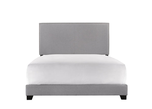 Erin Gray Fabric Wood Full Upholstered Bed - Ella Furniture