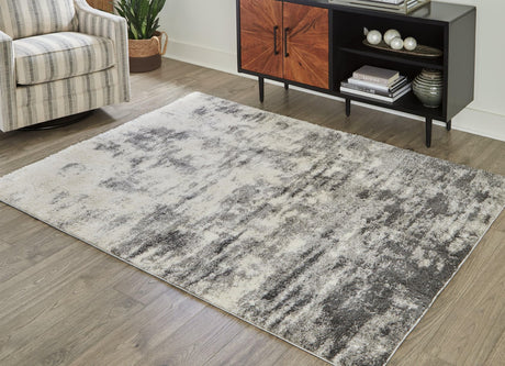 Gerdie Cream/gray 5'3" X 7'3" Rug - Ella Furniture