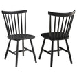 Hollyoak Windsor Wood Dining Side Chair Black (Set of 2) 183042 - Ella Furniture