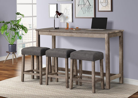 Wren Elegant, Modern Brown/Gray Finish Console Table For Bar And Game Room - Ella Furniture