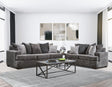 2675-07 Charcoal Sofa & Loveseat Set - Ella Furniture