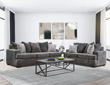 2675-07 Charcoal Sofa & Loveseat Set - Ella Furniture