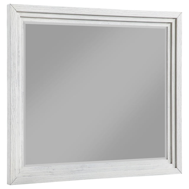 Marielle Dresser Mirror Distressed White 224844 - Ella Furniture