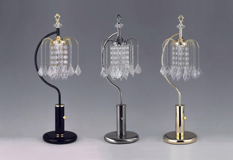 Rain Drop Gold Silver Modern Contemporary Table Lamp - Ella Furniture