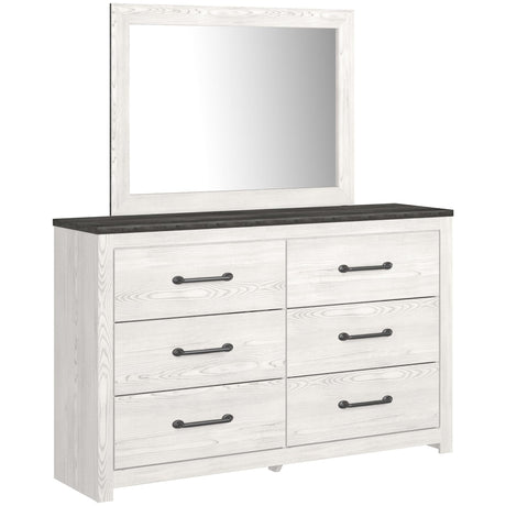 Gerridan White/Gray Dresser And Mirror - Ella Furniture