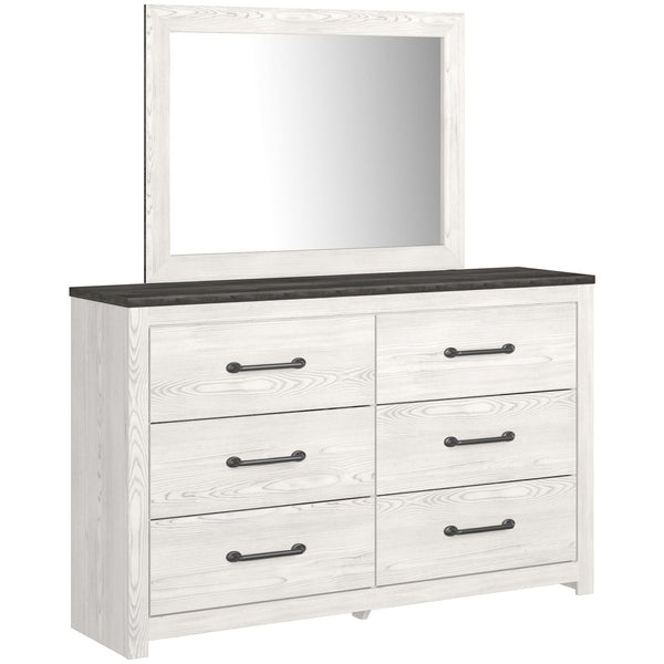 Gerridan White/Gray Dresser And Mirror - Ella Furniture