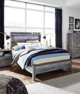 Baystorm Gray Full Panel Bed - Ella Furniture