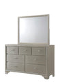 Lyssa Dresser Champagne, Modern Rubberwood, 7 Drawers - Ella Furniture