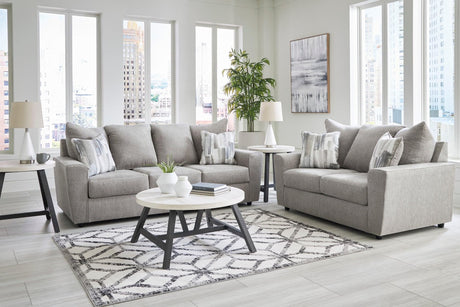 Anchor Modern Contemporary Solid Wood And Metal Fabric Upholstered Sofa & Loveseat - Ella Furniture