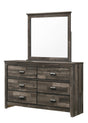 Carter Dresser Brown, Rustic And Contemporary, 6 Spacious Drawers - Ella Furniture