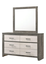 Rhett Dresser Brown/Cream, Modern Wood, 6 Spacious Drawers - Ella Furniture