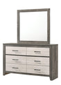 Rhett Dresser Brown/Cream, Modern Wood, 6 Spacious Drawers - Ella Furniture