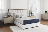 Cloudair White&Blue Hybrid Plush King Mattress - Ella Furniture