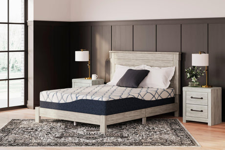 Gray&White Modern Memory Foam Plush Queen Mattress - Ella Furniture