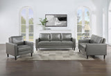 Ruth 3-piece Upholstered Track Arm Sofa Set Grey 508365-S3 - Ella Furniture