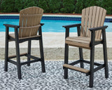 Fairen Trail Black/driftwood Barstool (Set Of 2) - Ella Furniture