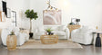 ISABELLA COLLECTION Isabella 3-piece Faux Sheepskin Upholstered Sofa Set Natural 509871-S3 - Ella Furniture