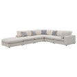 Serene Serene 6-piece Upholstered Modular Sectional Sofa Beige 551321-SET - Ella Furniture