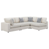Serene Serene 4-piece Upholstered Modular Sectional Sofa Beige 551321-SETA - Ella Furniture