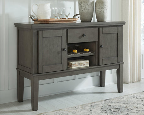 Hallanden Gray Dining Server - Ella Furniture