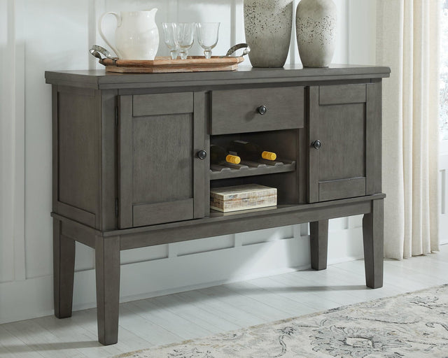 Hallanden Gray Dining Server - Ella Furniture