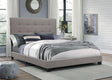 Florence Gray Fabric Wood Full Upholstered Tufted Bed - Ella Furniture