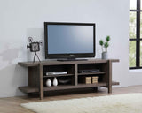Tacoma Brown Tv Stand, Entertainment Cabinet, Media Console With Wood Finish And Wood Legs for Living Room - Ella Furniture