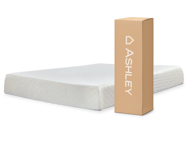10 Inch Chime Memory Foam White Twin Mattress In A Box - Ella Furniture