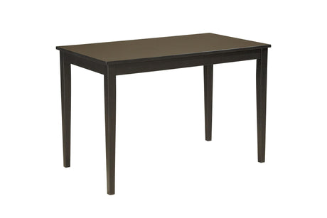 Kimonte Dark Brown Dining Table - Ella Furniture