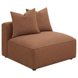 Jennifer Jennifer Upholstered Armless Chair Terracotta 551591 - Ella Furniture