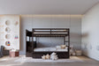 Espresso Full Over Full Trundle Staircase Storage Bunk Bed