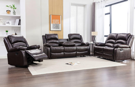 Dynamo Espresso 3-Piece Reclining Set
