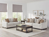 Christine Christine 2-piece Upholstered Sloped Arm Sofa Set Beige 552061-S2 - Ella Furniture