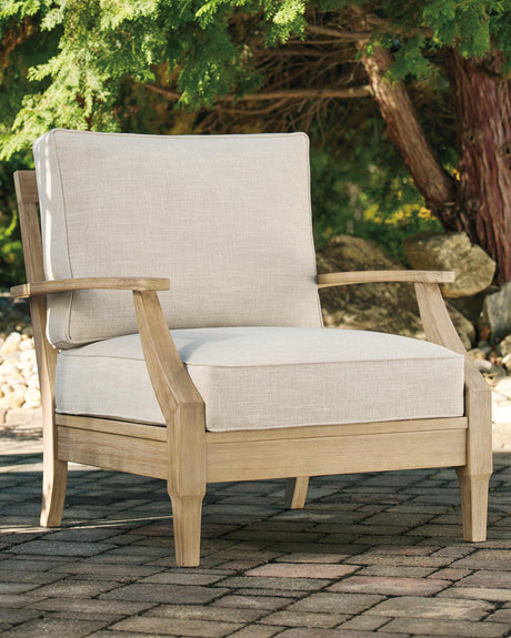 Clare View Beige Lounge Chair With Cushion - Ella Furniture