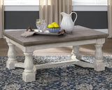 Havalance Gray/white Coffee Table - Ella Furniture