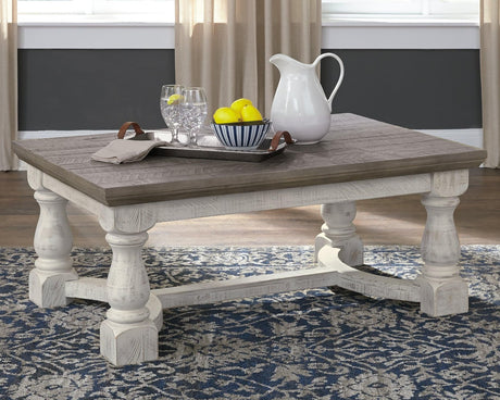 Havalance Gray/white Coffee Table - Ella Furniture